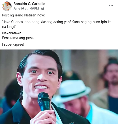 Photo courtesy: Screenshot from Ronaldo Carballo (FB)