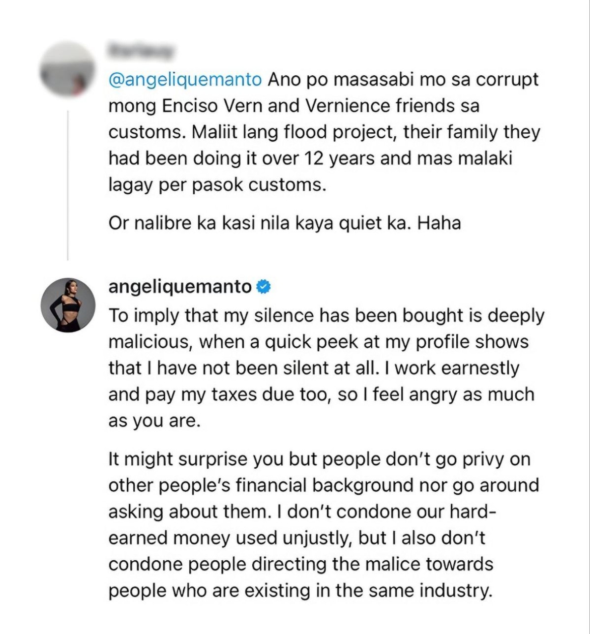 Angelique Manto  Threads