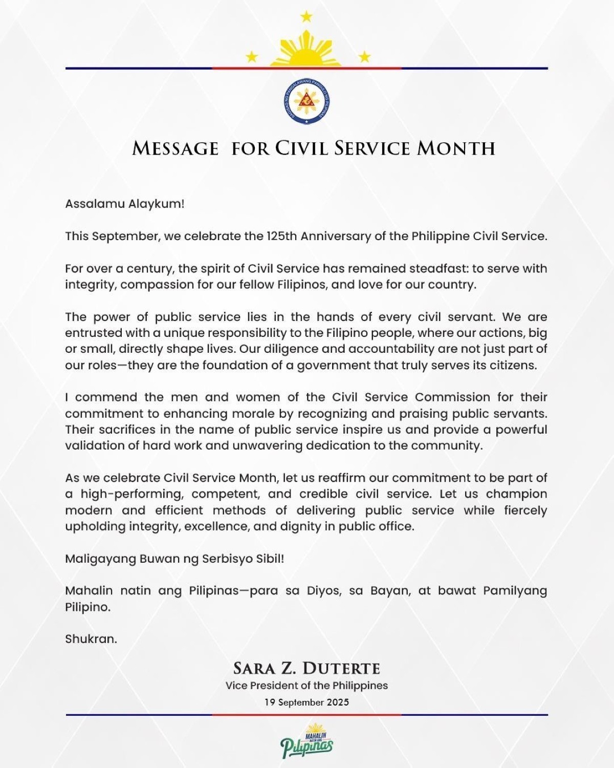 Photo courtesy: Inday Sara Duterte (FB)