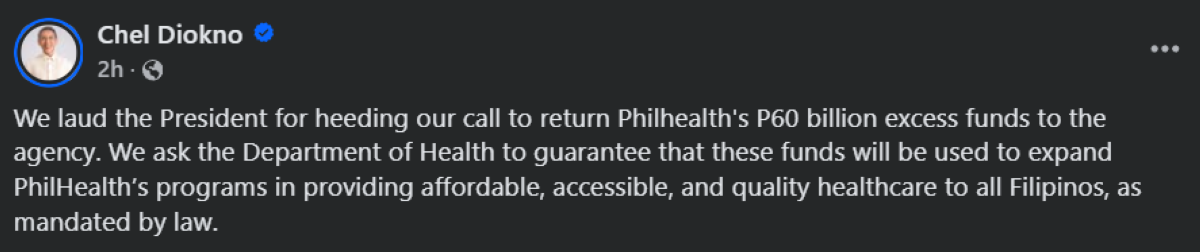 Photo courtesy: Chel Diokno (FB)