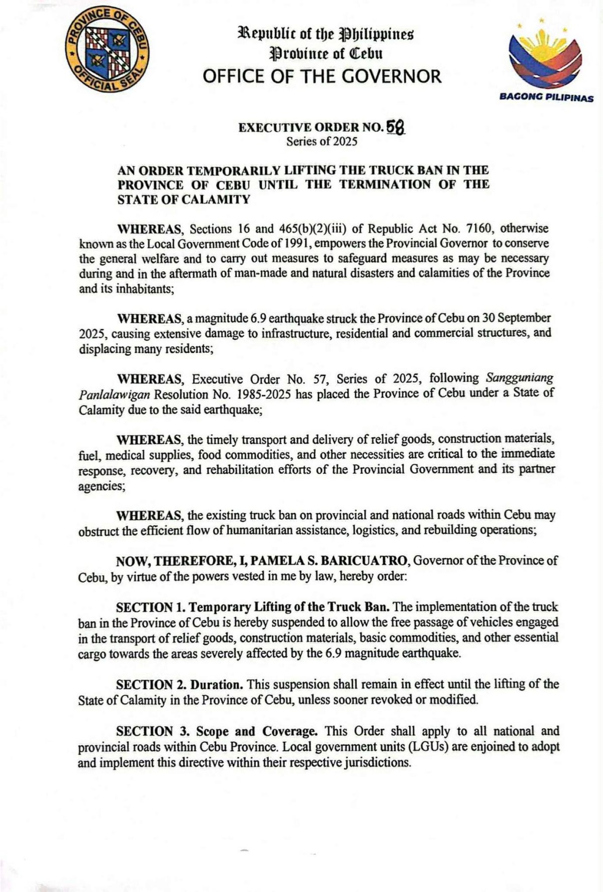 Photo courtesy: Cebu Province (FB)