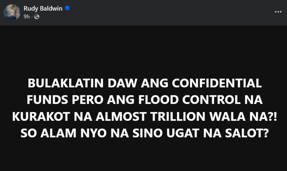 Photo courtesy: Rudy Baldwin (FB)