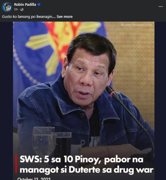 Photo courtesy: Robin Padilla (FB)