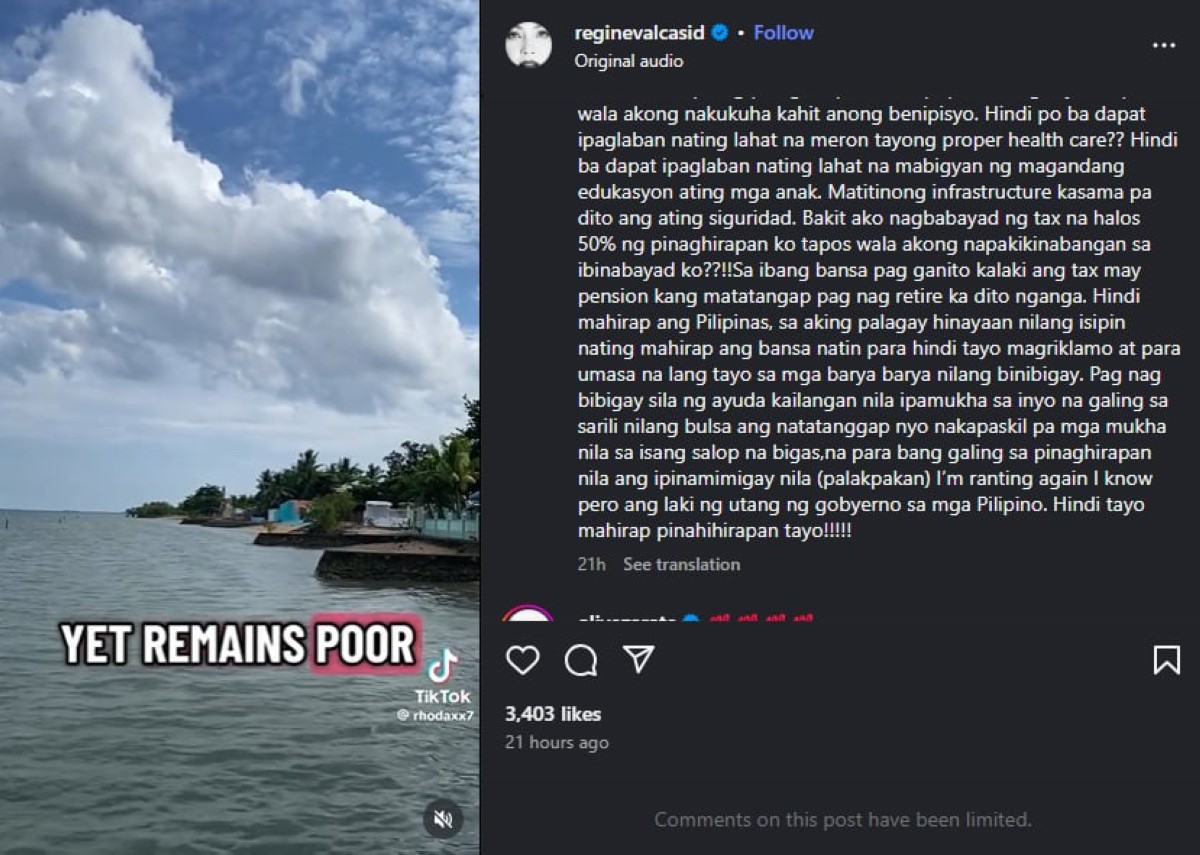 Photo courtesy: Regine Velasquez-Alcasid/IG