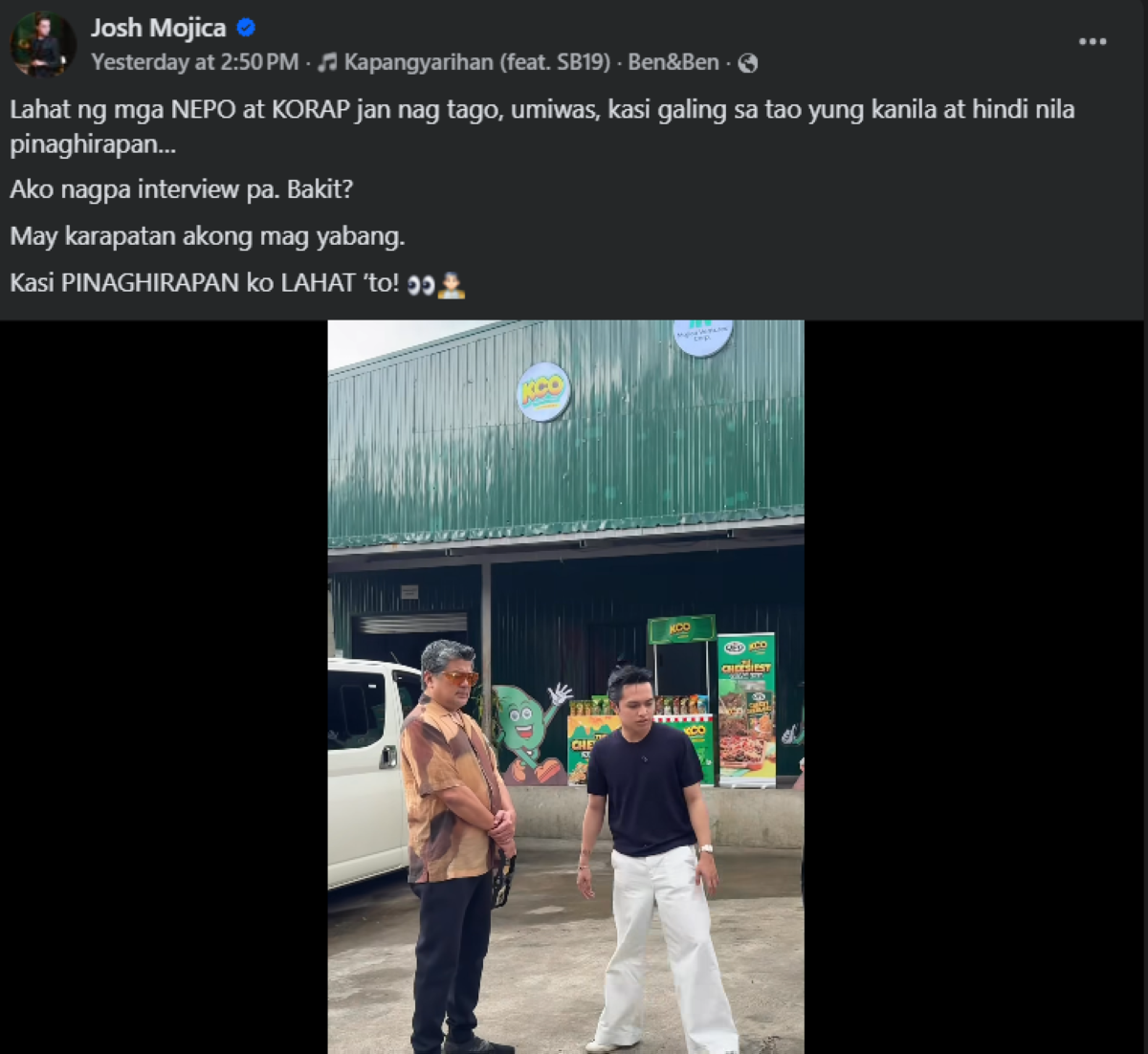 Photo courtesy: Josh Mojica (FB)