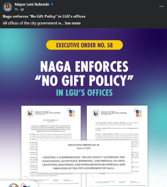 Photo courtesy: Mayor Leni Robredo (FB)