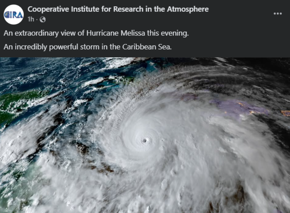 Photo courtesy: Cooperative Institute for Research in the Atmosphere (FB)