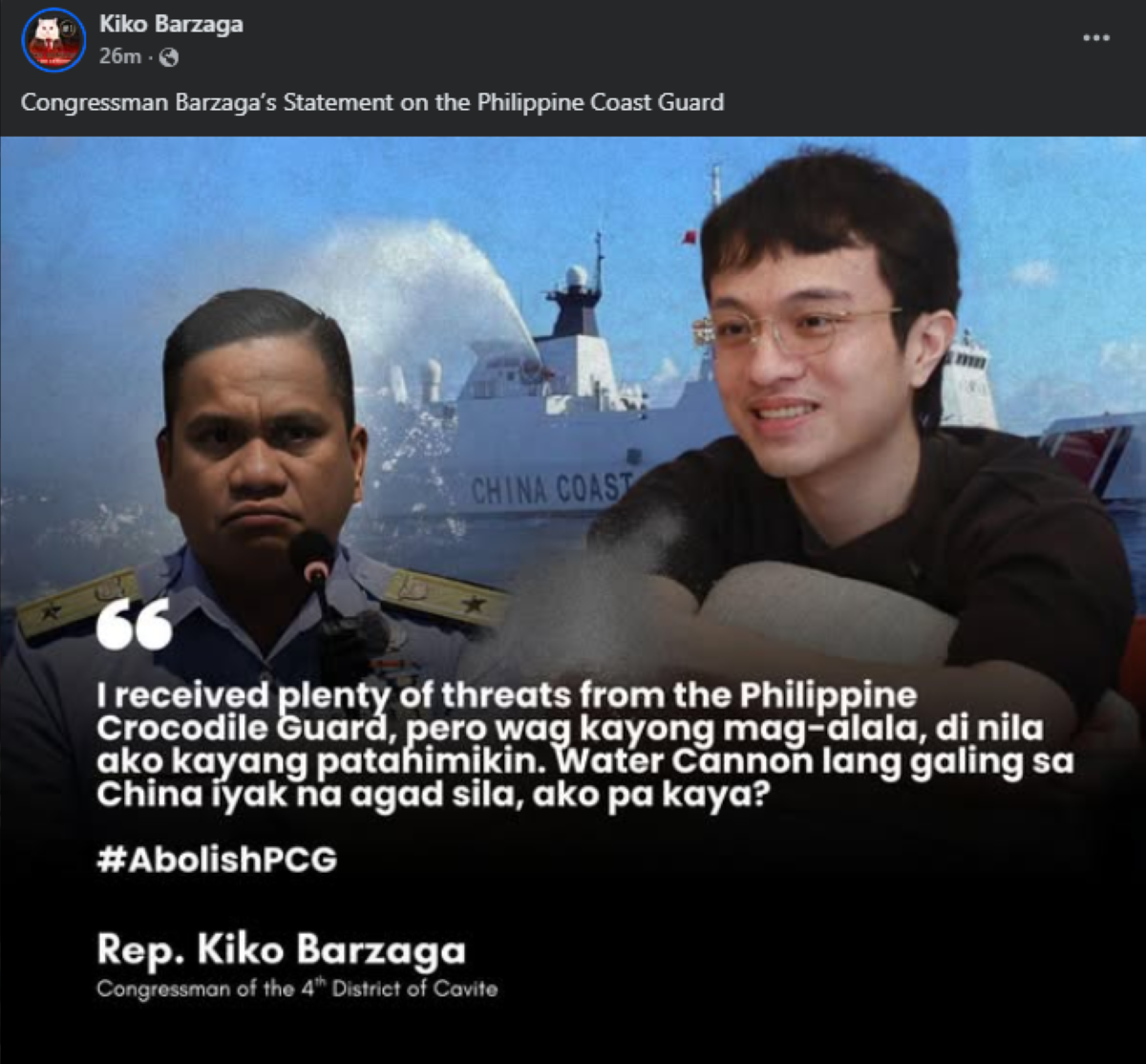 Photo courtesy: Kiko Barzaga (FB)