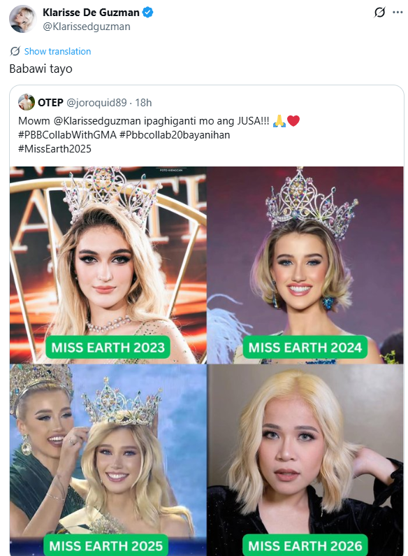 Photo courtesy: Klarisse De Guzman (X)