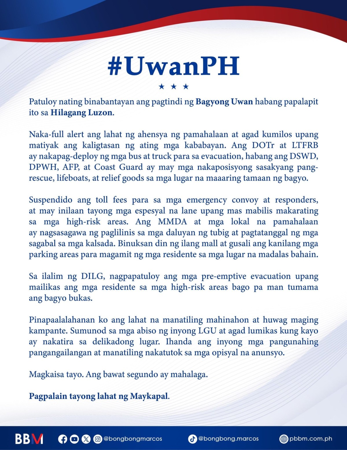 Photo courtesy: Bongbong Marcos (FB)