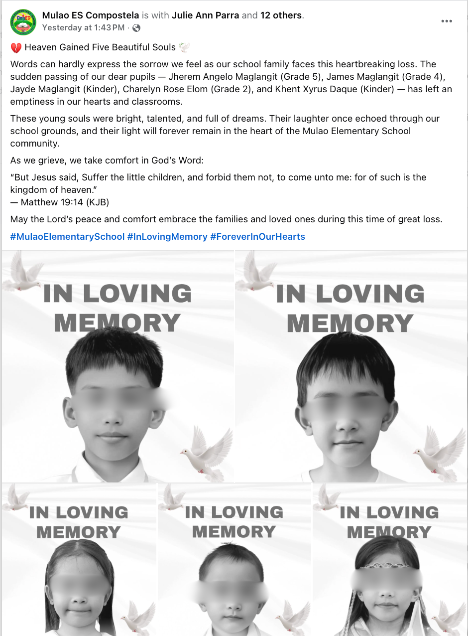 Mulao Elementary School/Facebook