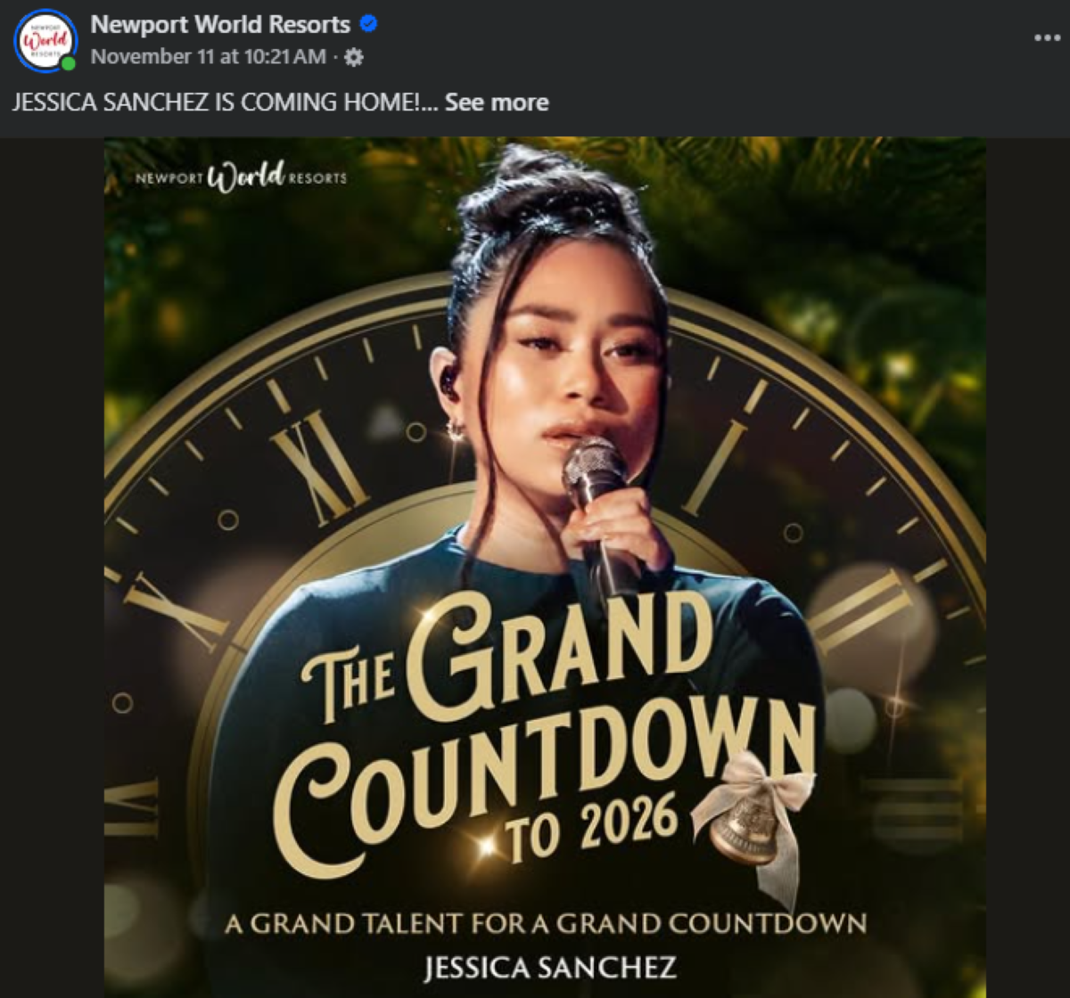 Photo courtesy: Newport World Resort (FB)