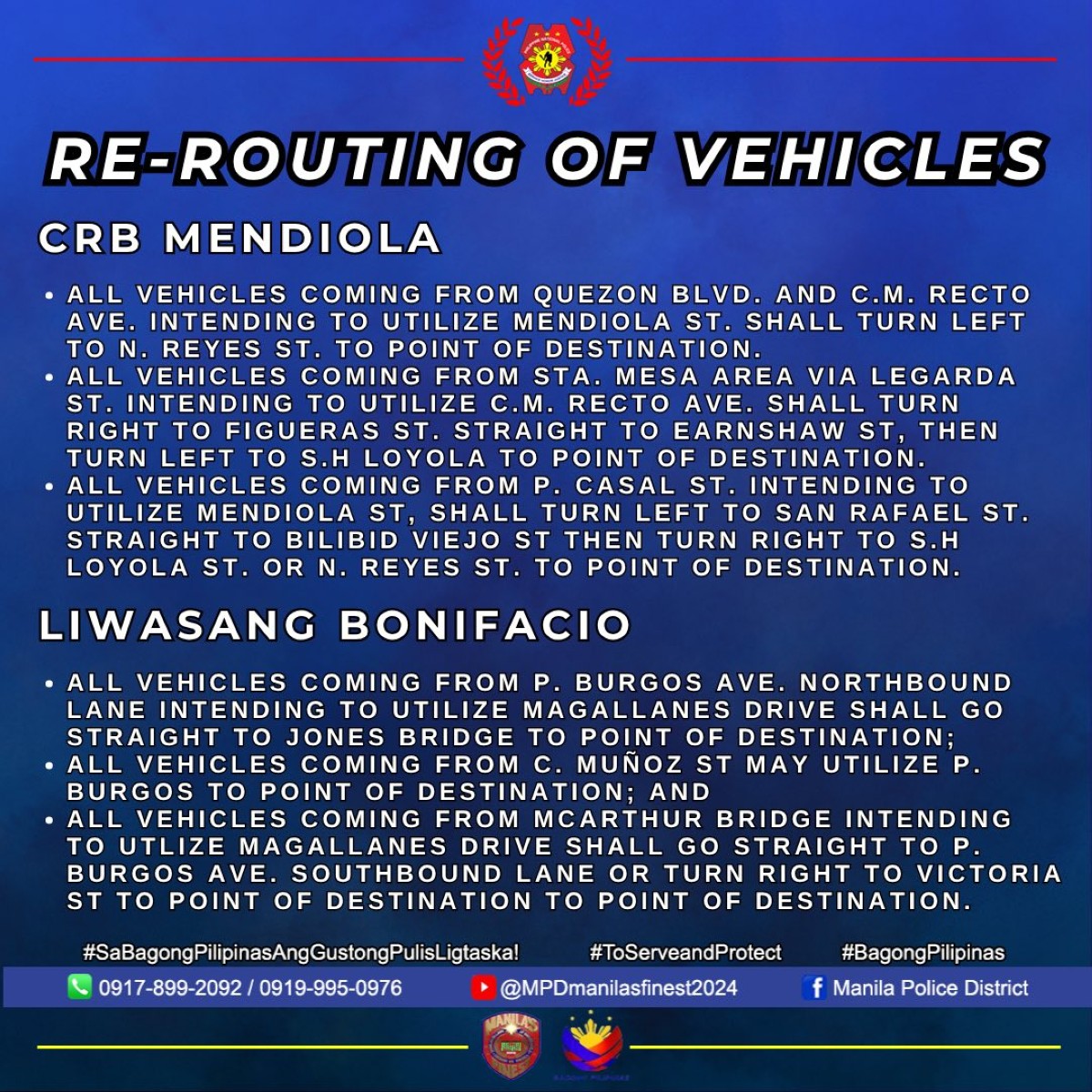Photo courtesy: Manila Police District (FB)