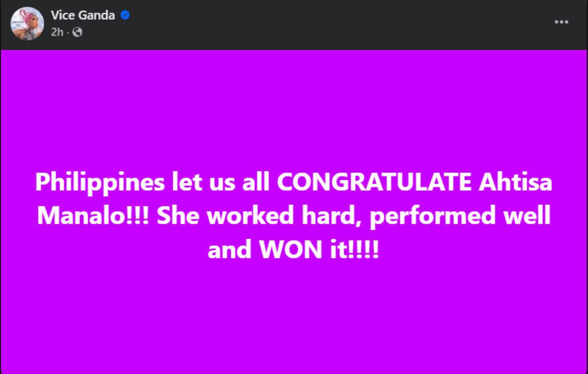 Photo courtesy: Vice Ganda (FB)