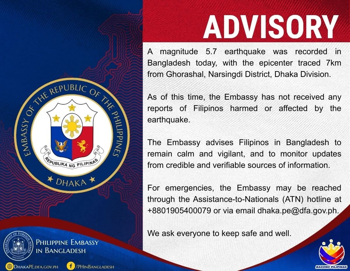 Photo courtesy: DFA via PTV (FB)