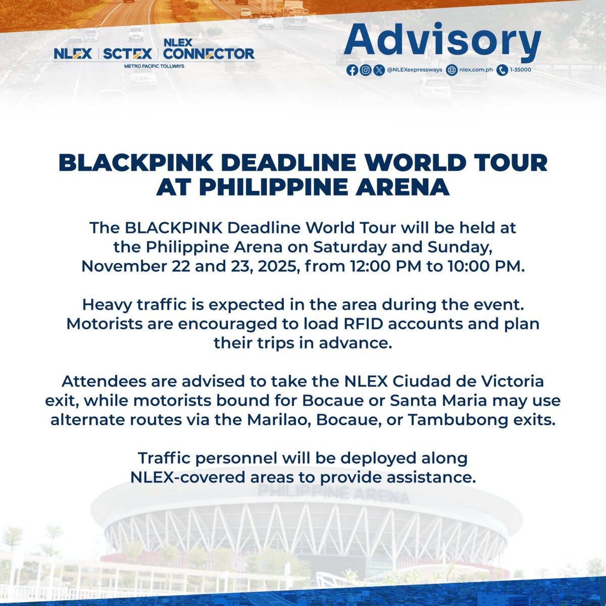 Photo courtesy: 
NLEX Corporation (FB)
