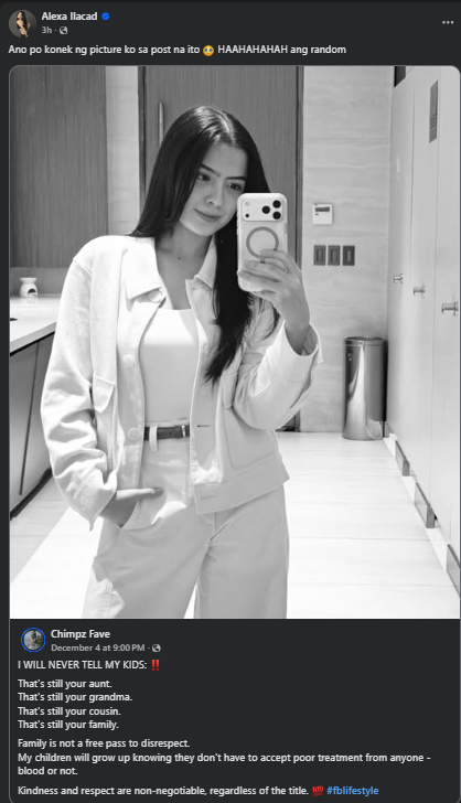 Photo courtesy: Alexa Ilacad (FB)