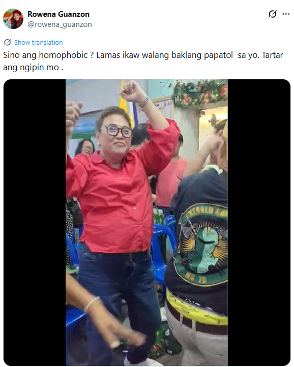 Photo courtesy: Rowena Guanzon (X)