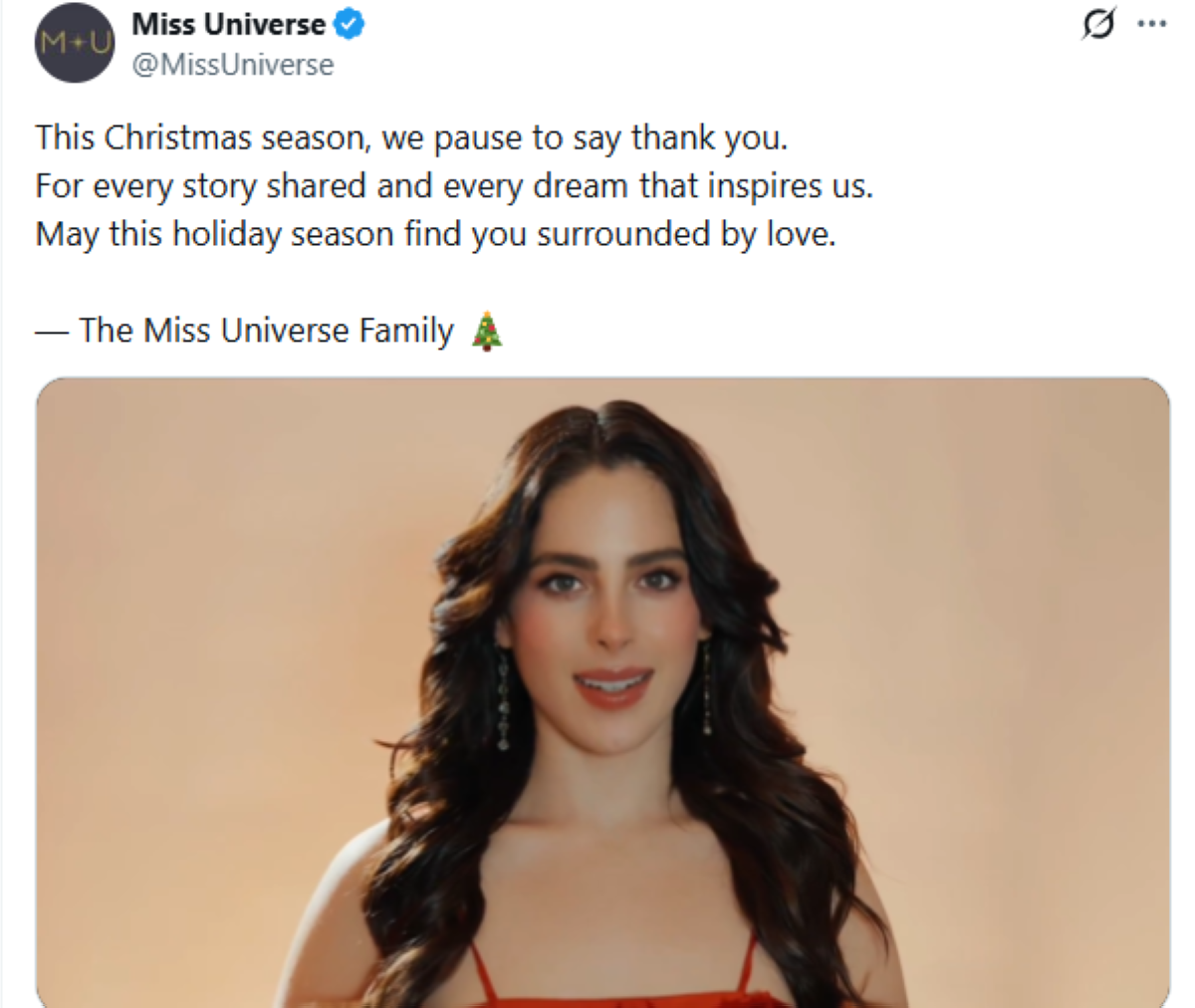 Photo courtesy: Miss Universe (X)