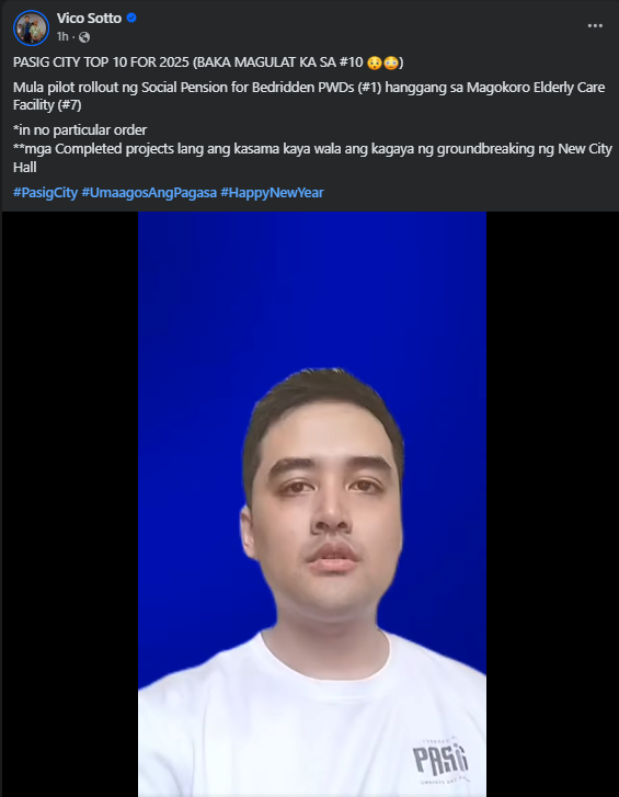 Photo courtesy: Vico Sotto (FB)