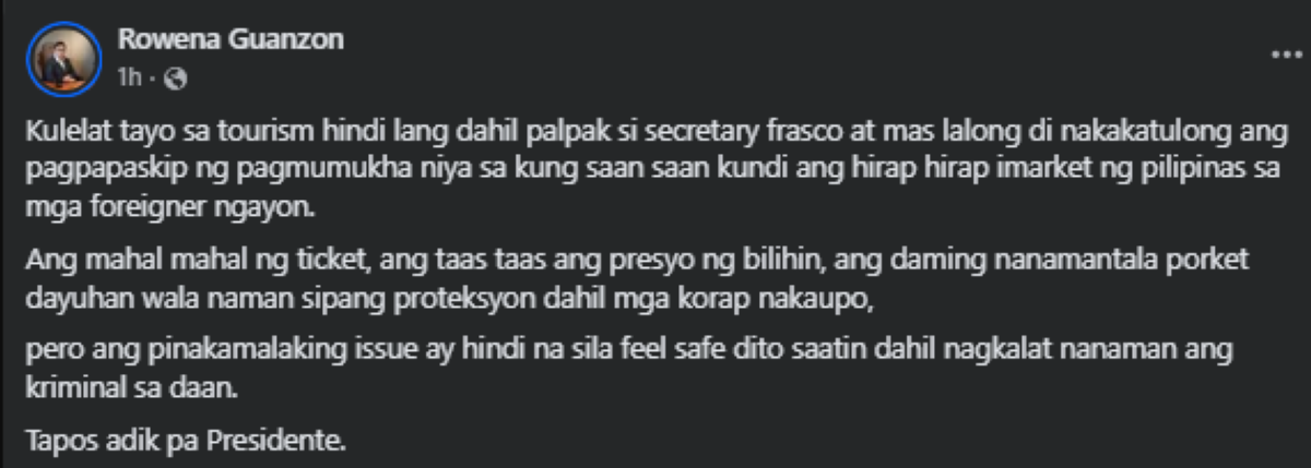 Photo courtesy: Rowena Guanzon (FB), BALITA FILE PHOTO