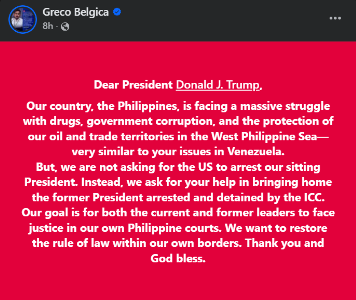 Photo courtesy: Greco Belgica (FB)