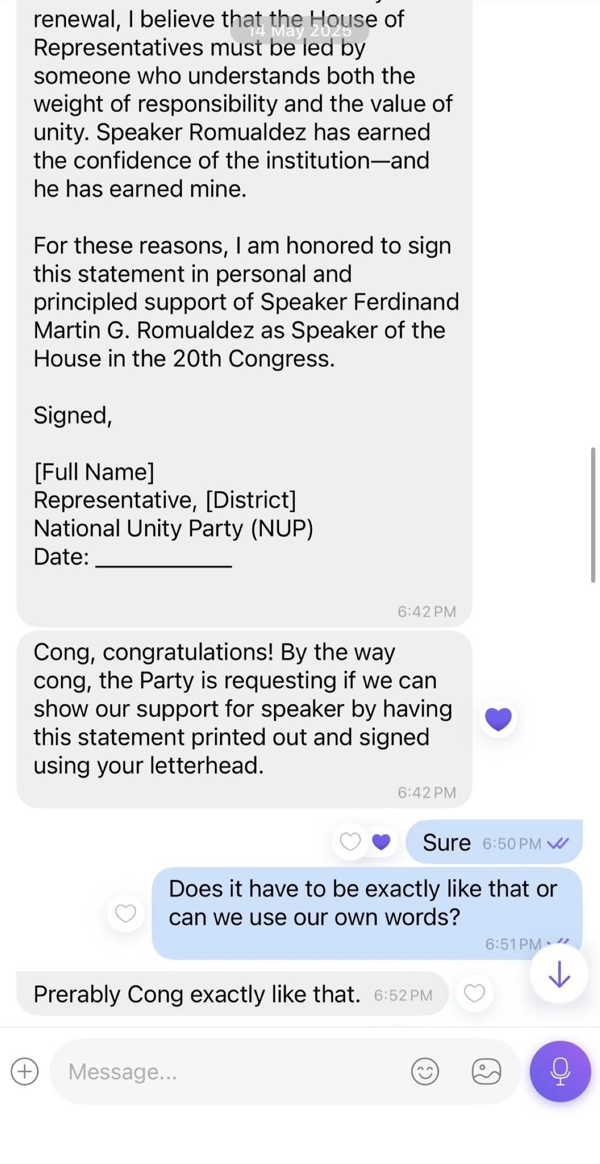 Photo courtesy: Congressman Kiko Barzaga 