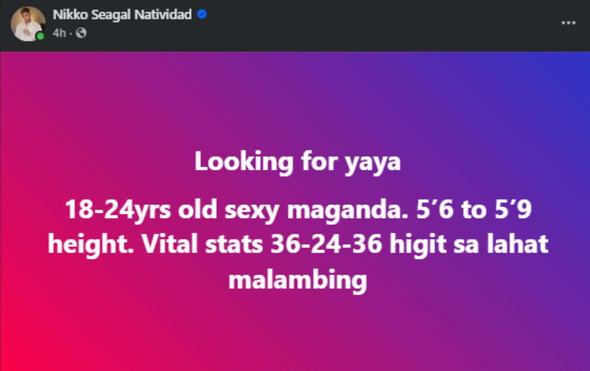 Photo courtesy: Nikko Seagal Natividad (FB)