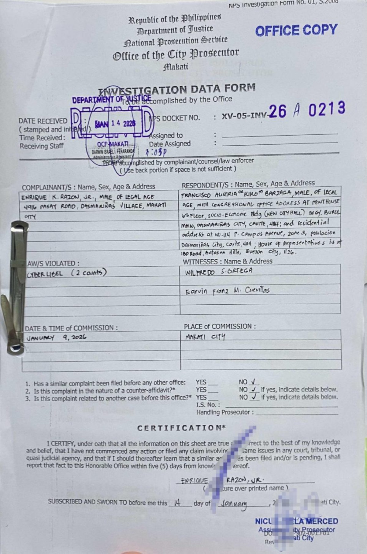 Larawan mula sa PTV/FB