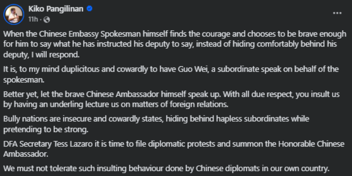 Photo courtesy: Kiko Pangilinan (FB)