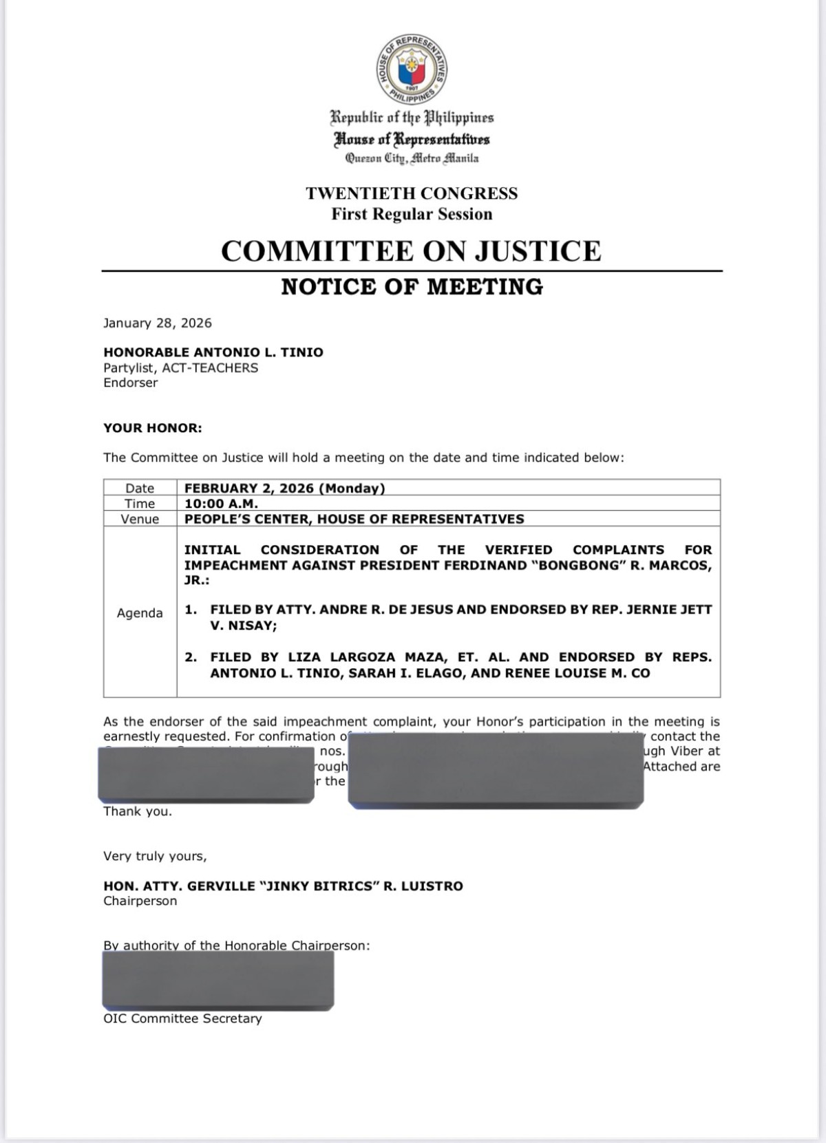 Photo courtesy: ACT Teachers Rep Antonio Tinio