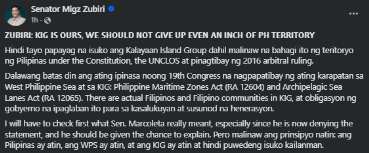 Photo courtesy: Migz Zubiri (FB)