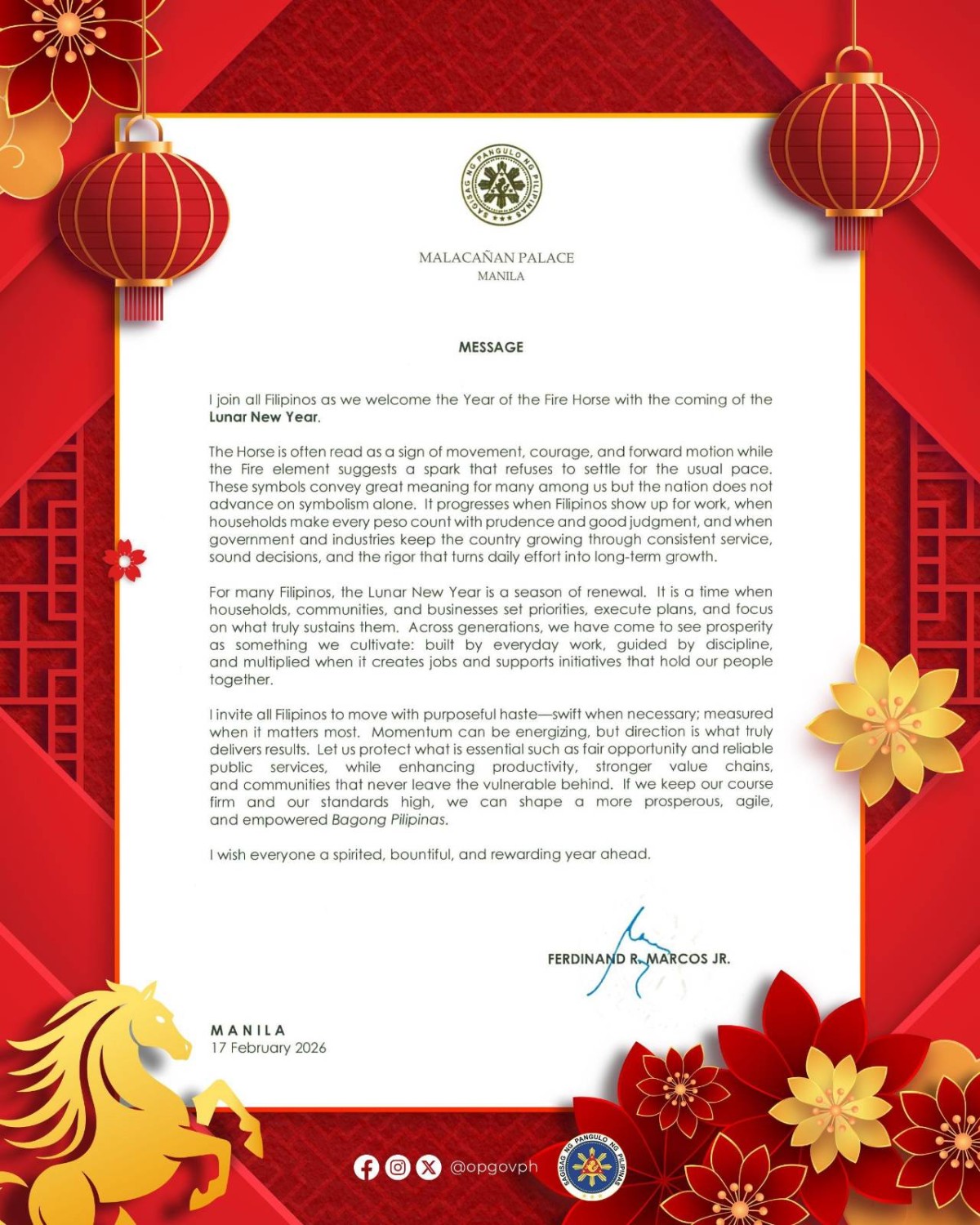 Photo courtesy: Office of the President (FB)