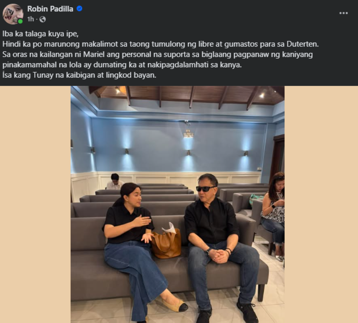 Photo courtesy: Robin Padilla (FB)