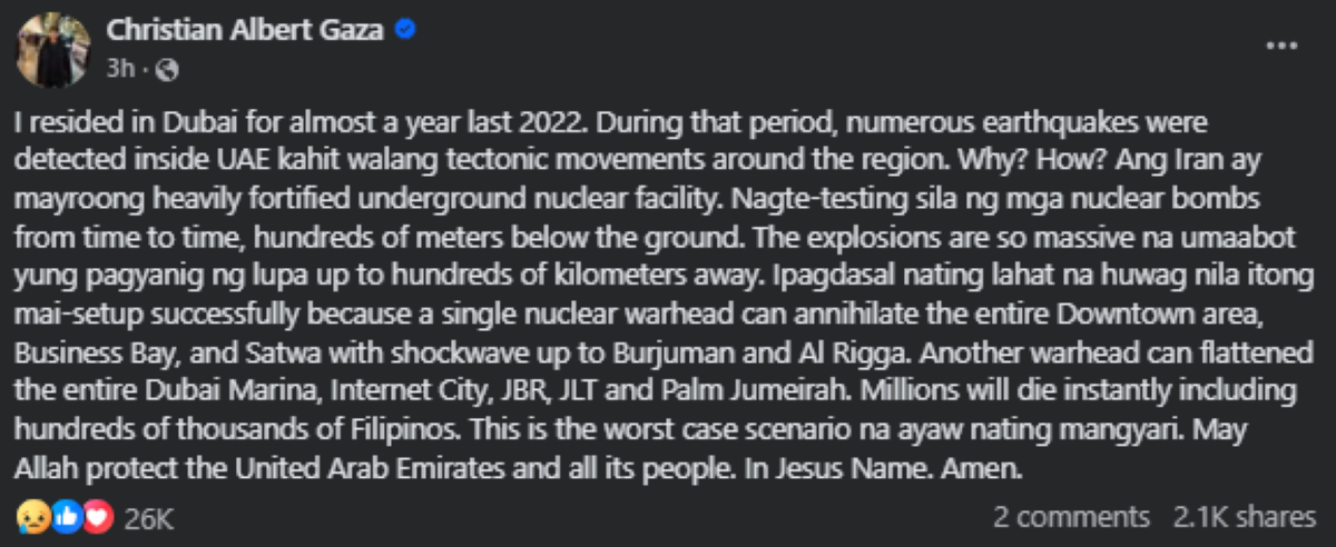 Photo courtesy: Xian Gaza (FB) 