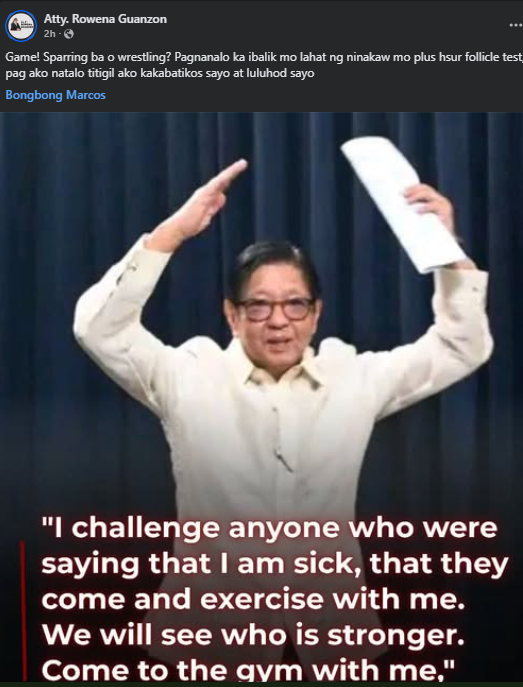 Photo courtesy: Atty. Rowena Guanzon (FB) 