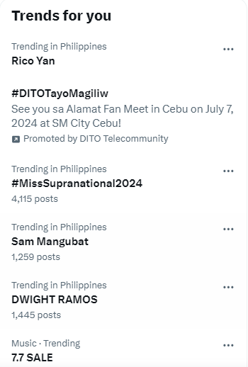 Photo courtesy: Screenshot from X/Richard de Leon of Balita