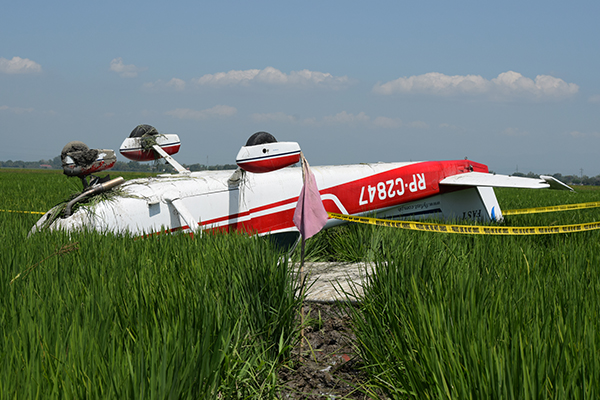 2 sugatan sa Ecija plane crash