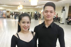PH PRIDE! Sina Anna Leonila Nualla at Sean Mischa Aranar ang pambato ng bansa sa Dancesport Standard Discipline competition ng 30th SEA Games. (BRIAN YALUNG)