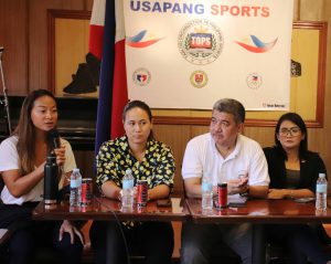 WOMEN POWER! Isinusulong nina (mula sa kaliwa) Bea Tan, founder ng BVR Tour, Ada Milby ng rugby union at POC deputy secretary-general Karen Caballero-Tanchanco ang programa para sa paghahanda ng bansa sa 30th Southeast Asian Games hosting.