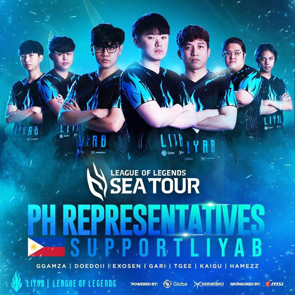 Team Liyab, pambato ng PH sa League of Legends SEA Tour