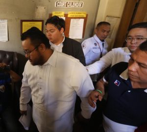 GUILTY! Guilty sa obstruction of justice ang hatol ng Manila MTC Branch 14 kay John Paul Solano, ang miyembro ng Aegis Juris Fraternity na matatandaang nagdala sa hazing victim na si Atio Castillo sa ospital noong Setyembre 17, 2017. (ALI VICOY)