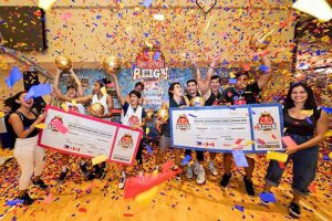 NAGBUNYI ang Team Phenom at Gilas Pilipinas matapos tanggapin ang tropeo at premyo nang pagharian ang Red Bull Reign Philippines nitong weekend sa Taguig City.