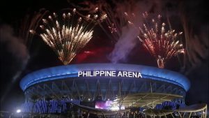 Ang pamosong Philippine Arena na sentro ng atensyon sa opening ceremony ng 30th SEA Games