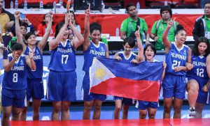 KASAYSAYAN sa SEA Games ang tagumpay ng Philippine basketball team Gilas. (RIO DELUVIO)