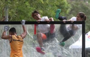 NAGPAKITANG Gilas ang Pinoy obstacle masters sa unang pagkakataon na sumabak sa SEA Games. (RIO DELUVIO)