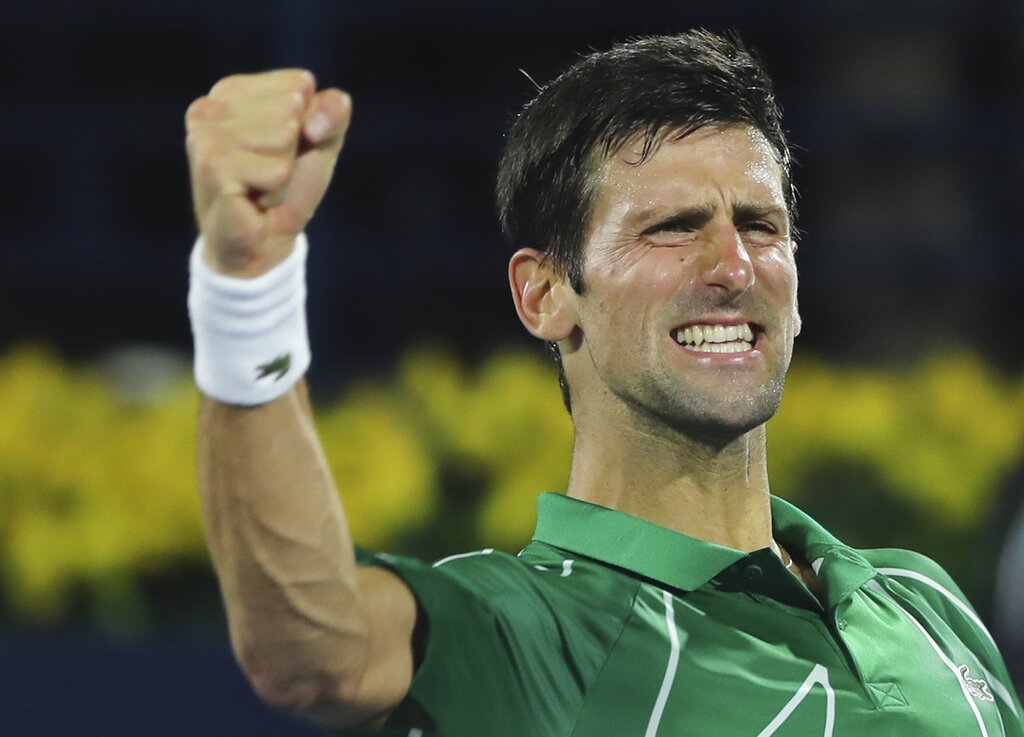 Marka sa tennis, inukit ni Novak