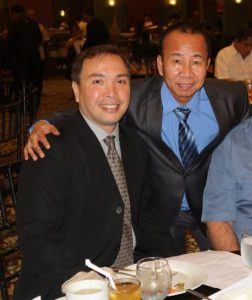 SINA GAB Chairman Mitra at Commissioner Masanguid (kanan).