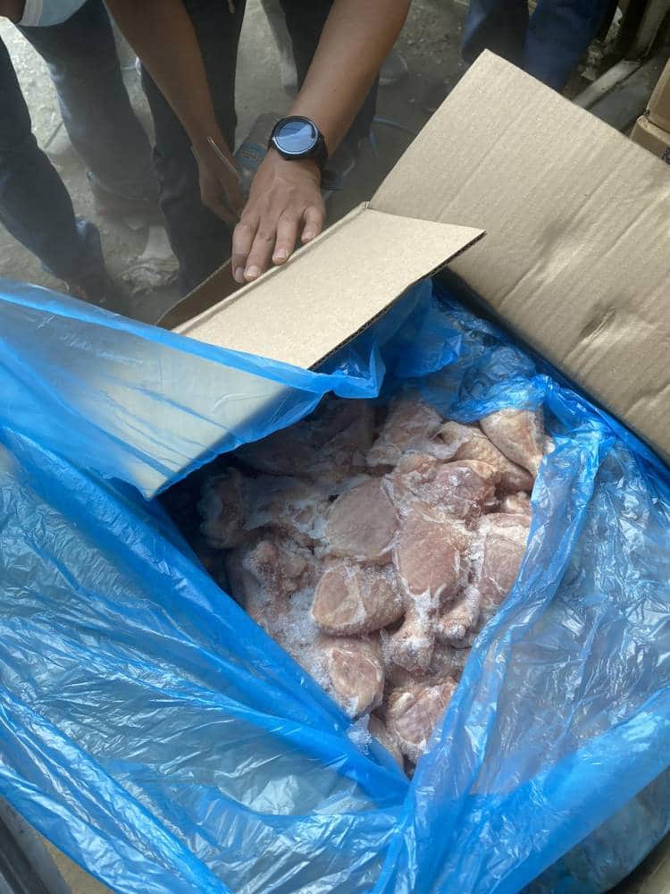Puslit na P100M frozen meat, nakumpiska sa Navotas