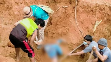 4 construction workers, natabunan ng gumuhong bundok sa N. Vizcaya, patay